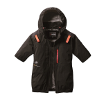 バートル　ＡＣ２０８６　エアークラフト 半袖ブルゾン　ブラック　Ｍ