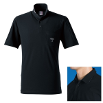 アイズフロンティア　＃１１０　給水速乾 ストレッチマイクロピケ 半袖ポロシャツ　ブラックＬ