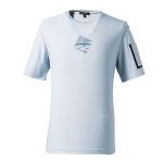 アイズフロンティア　＃００３　超接触冷感 ストレッチナイロン 半袖クルーネックシャツ　シルバーグレー　ＬＬ