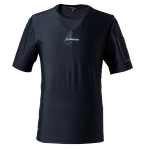 アイズフロンティア　＃００３　超接触冷感 ストレッチナイロン 半袖クルーネックシャツ　ブラック　Ｍ