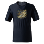 アイズフロンティア　＃００４　超接触冷感 ストレッチナイロン 半袖クルーネックシャツ　ブラック　ＬＬ