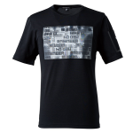 アイズフロンティア　＃００８　接触冷感 ダブルフェイスCVC 半袖クルーネックシャツ　ブラック　ＬＬ