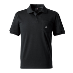 アイズフロンティア　＃１１４ＲＳ　ダブルフェイスストレッチ 半袖ポロシャツ　80.ラバーブラック　Ｍ