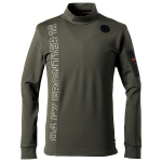 アイズフロンティア 9103 裏起毛ストレッチ 長袖モックネック ジェイディーカーキ L