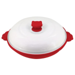 シェフ　仕切り付き　レンジパン　猫　レッド