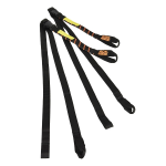 ロックストラップ　ＭＣ ストレッチストラップ　２５ｍｍ　ブラックandオレンジ　２本セット