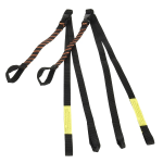 ロックストラップ　ＢＰ ストレッチストラップ　１６ｍｍ　ブラックandオレンジ　２本セット