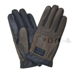 羊革カットレザー手袋　スマホ対応　チョコ