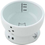 猫壱 ハッピーダイニング　猫用 脚付 ウォーターボウル　シリコン付き 猫柄　レギュラー