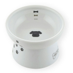 猫壱 ハッピーダイニング　犬用 脚付 フードボウル　シリコン付き 犬柄　ボウル　Ｓ