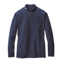 バートル　６５５　モックネックロングＴシャツ　ネイビー　M