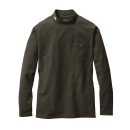 バートル　６５５　モックネックロングＴシャツ　ミルスグリーン　Ｍ