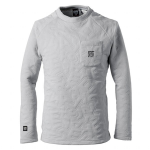 アイズフロンティア　９９８１　３Dエアロジャガードストレッチ　長袖クルーネックシャツ　シルバーグレー　ＬＬ