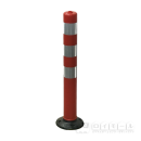 反射ポール　赤／白　高輝度反射