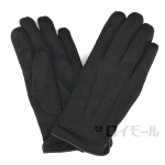 フェイクスエード　甲ベロベルト裏ボア　ブラック