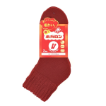 ホカロン　ソックス　レディース　総パイル　２足組　ショート丈　レッド