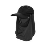 メッシュキャップ 日よけ付　ブラック