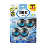 消臭力　クルマ用　クリップタイプ　アクアブルー　4個セット