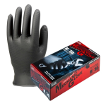 エステーPRO　モデルローブ　No.1100R-M　メカニックグローブ　極薄手　M　５０枚入　ブラック