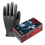 エステーPRO　モデルローブ　No.1100R-Ｌ　メカニックグローブ　極薄手　Ｌ　５０枚入　ブラック