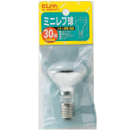 ELPA　ミニレフ球　30W　E17　フロスト　G-90H