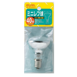 ELPA　ミニレフ球　40W　E17　フロスト　G-91H