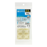 ＥＬＰＡ　結束バンドベース　ホワイト　１０個入　ＫＢＢ－Ｎ３０１０Ｐ（WH）