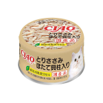 ＣＩＡＯ　チャオ　缶　とりささみ　ほたて貝柱入り　８５ｇ