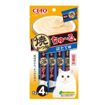 ＣＩＡＯ　チャオ　焼かつお ちゅ～る　ほたて味　４本