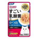 ＣＩＡＯ　チャオ　すごい乳酸菌　パウチ　かつお　ささみ・おかか入り　４０ｇ