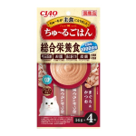 ＣＩＡＯ　チャオ　ちゅ～るごはん　総合栄養食　まぐろ＆かつお　４本