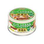 いなば　ビーフ＆とりささみ　缶　ビーフ＆とりささみ　野菜入り　８５ｇ