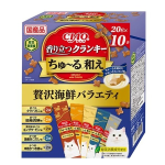 CIAO チャオ 香り立つクランキー ちゅ~る和え 贅沢海鮮バラエティ 10袋入