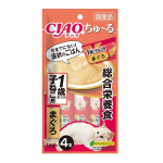 ＣＩＡＯ　チャオ　ちゅ～る　総合栄養食　1歳までの子ねこ用　まぐろ　４本