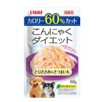 いなば こんにゃくダイエット パウチ とりささみ&さつまいも 60g