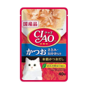ＣＩＡＯ　チャオ　パウチ　かつお　ささみ・おかか入り　本格かつおだし　４０ｇ