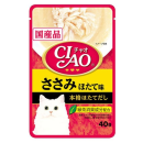 ＣＩＡＯ　チャオ　パウチ　ささみ　ほたて味　本格ほたてだし　４０ｇ