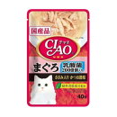 ＣＩＡＯ　チャオ　パウチ　乳酸菌入り　まぐろ　ささみ入りかつお節味　４０ｇ