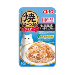 ＣＩＡＯ　チャオ　パウチ　焼かつおディナー　毛玉配慮かつお節・ほたて貝柱入り　５０ｇ