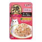 ＣＩＡＯ　チャオ　パウチ　焼かつおディナー　サーモン・ほたて貝柱入　５０ｇ