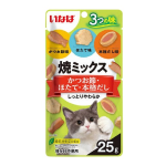 いなば　焼ミックス　３つの味　かつお節・ほたて・本格だし　２５ｇ