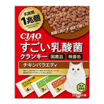 ＣＩＡＯ　チャオ　すごい乳酸菌　クランキー　チキンバラエティ　１０袋