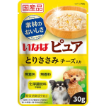 いなば　ピュア　パウチ　とりささみ　チーズ入り　３０ｇ