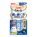 ＣＩＡＯ　チャオ　ちゅ～る　歯と歯ぐきの健康維持に配慮　かつお　４本
