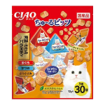 ＣＩＡＯ　チャオ　ちゅ～るビッツ　海鮮・ささみバラエティ　３０袋