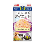 いなば　こんにゃくダイエット　とりささみ＆さつまいも　６０ｇ×３袋