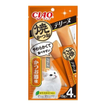 ＣＩＡＯ　チャオ　焼かつおテリーヌ　かつお節味　４本
