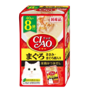 ＣＩＡＯ　チャオ　パウチ　まぐろ ささみ・まぐろ節　本格かつおだし　８袋