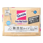 クイックルワイパー　立体吸着ウエットシート　無添加タイプ　２４枚入（１２枚×２個）