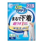 リリーフ　まるで下着　超うすパンツ　２回分　男女共用　Ｌ　ホワイト　１６枚